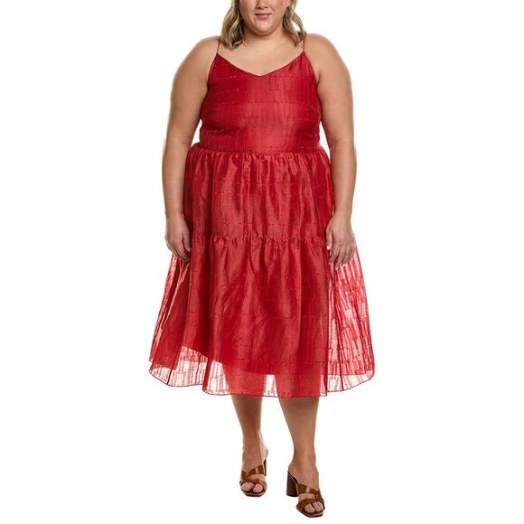 strapless open back dress Plus Size Fitted Satin Halter Slit Gown by Ladivine CH079C – ABC Fashion
